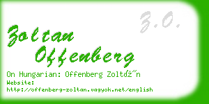 zoltan offenberg business card